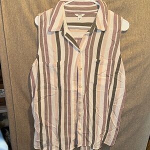 Sonoma Multicolor Striped Knit Top